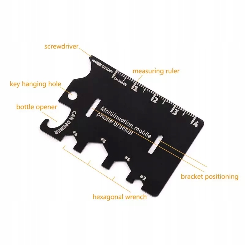 Uchwyt telefon smartfon multitool otwieracz 5 w 1