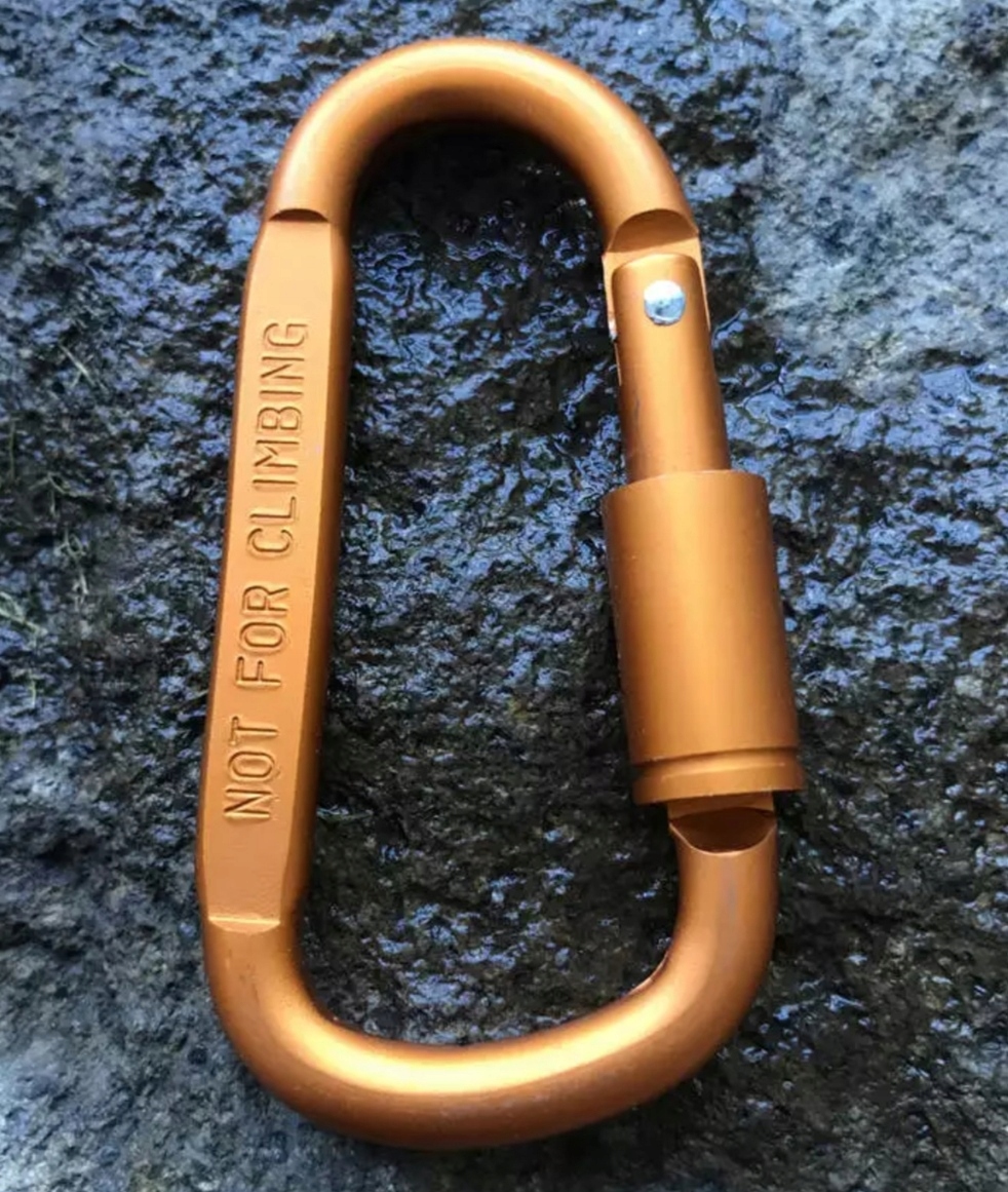 Karabińczyk karabinek montaż szekla osprzęt D-ring