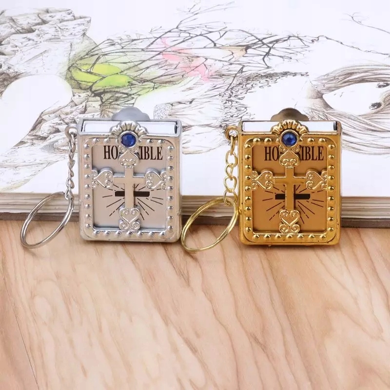 1 2191 Breloczek Pismo Święte Biblia Mini Holy Bible GOLD