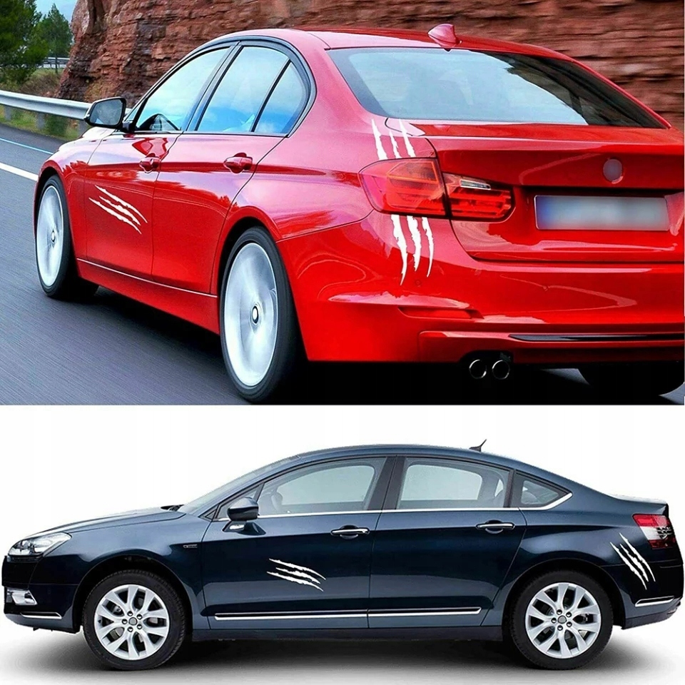 Nalepa biała pazury zadrapanie ślad Bestii scars