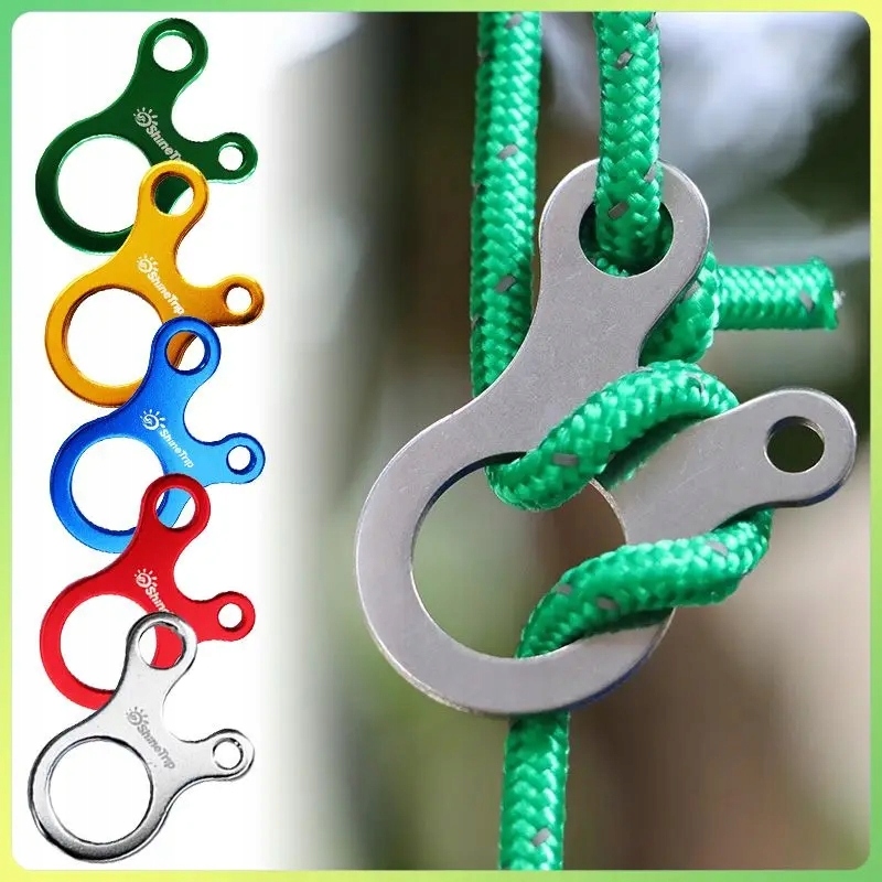 Hak Klamra do Liny Naciąg Namiotu na Biwak Na Pranie Do Lampy Kampera EDC