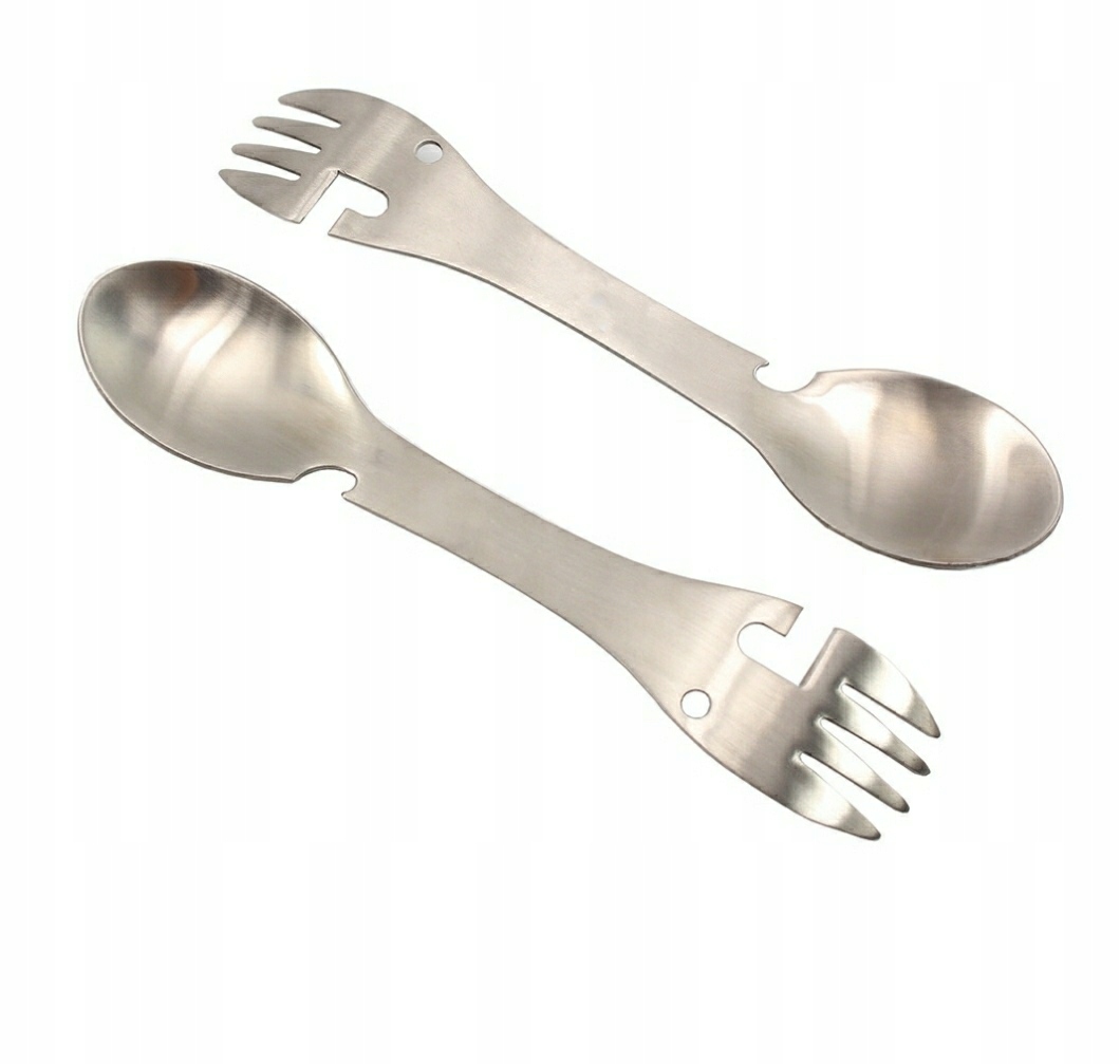 5 w 1 niezbędnik widelec łyżka wycieczka biwak edc