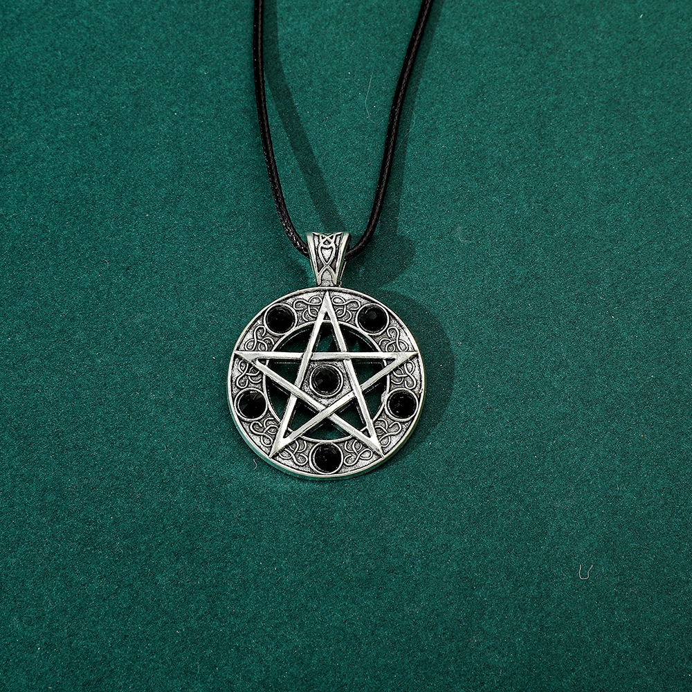 Naszyjnik Pentagram Black Stone Supernatural Nie z Tego Świata Sam Impala