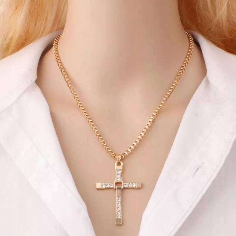 16 0027 Naszyjnik Krzyż Dominic Toretto Fast & Furious