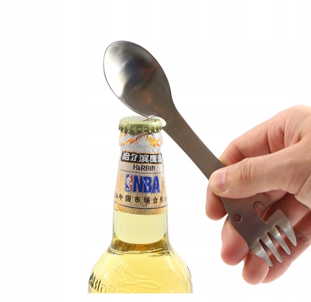 5 w 1 niezbędnik widelec łyżka wycieczka biwak edc