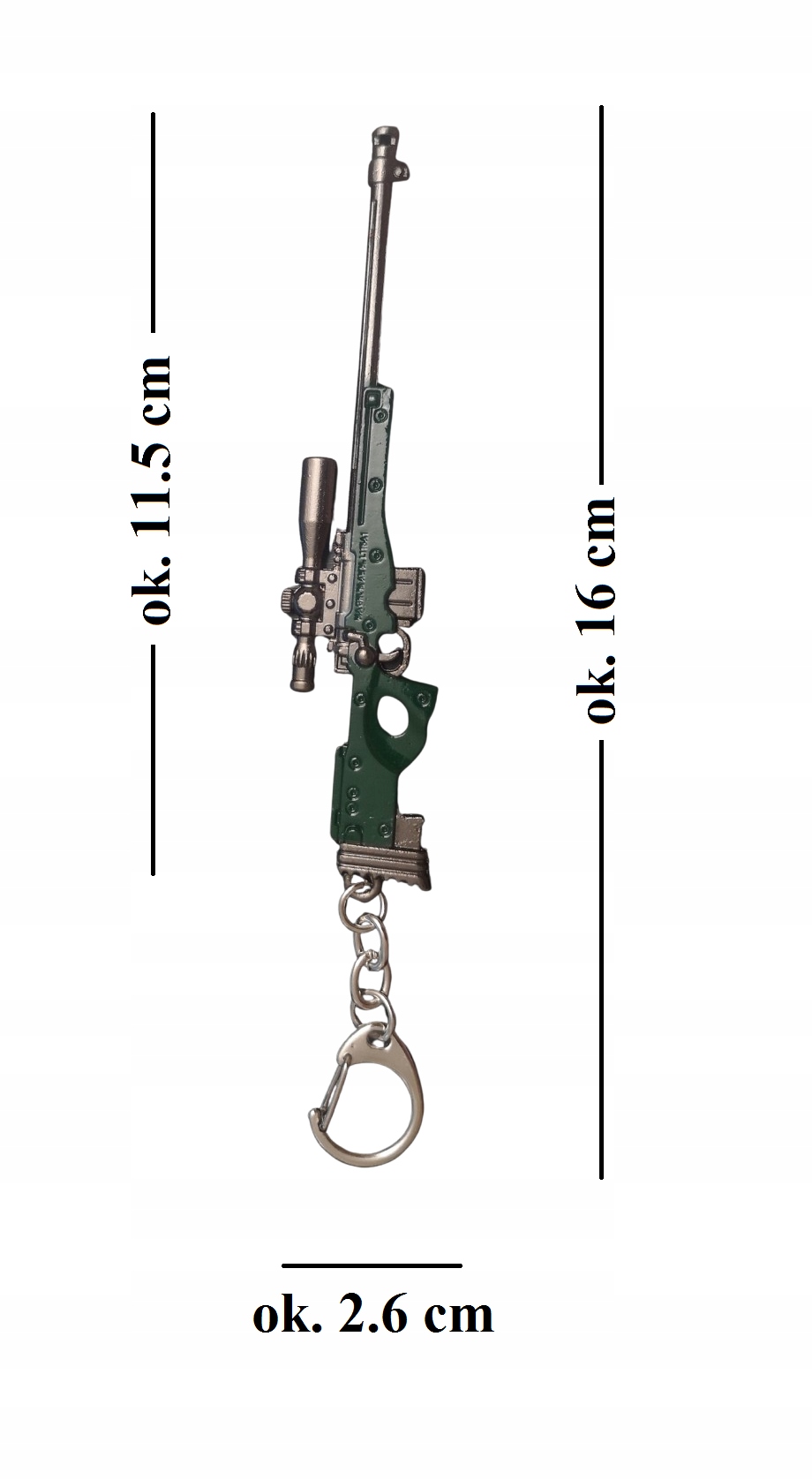 Breloczek PUBG Counter Strike Karabin kaliber .300 Magnum AWM Snajperka CS