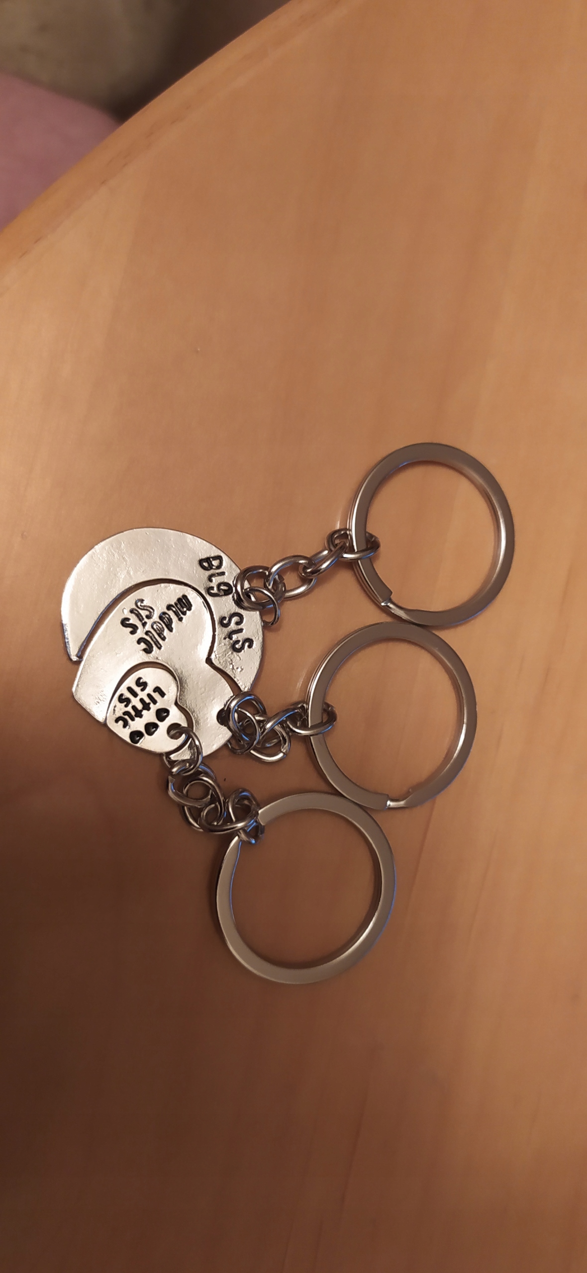 Brelok Trio Sisters Triangle Serce Przyjaciółki