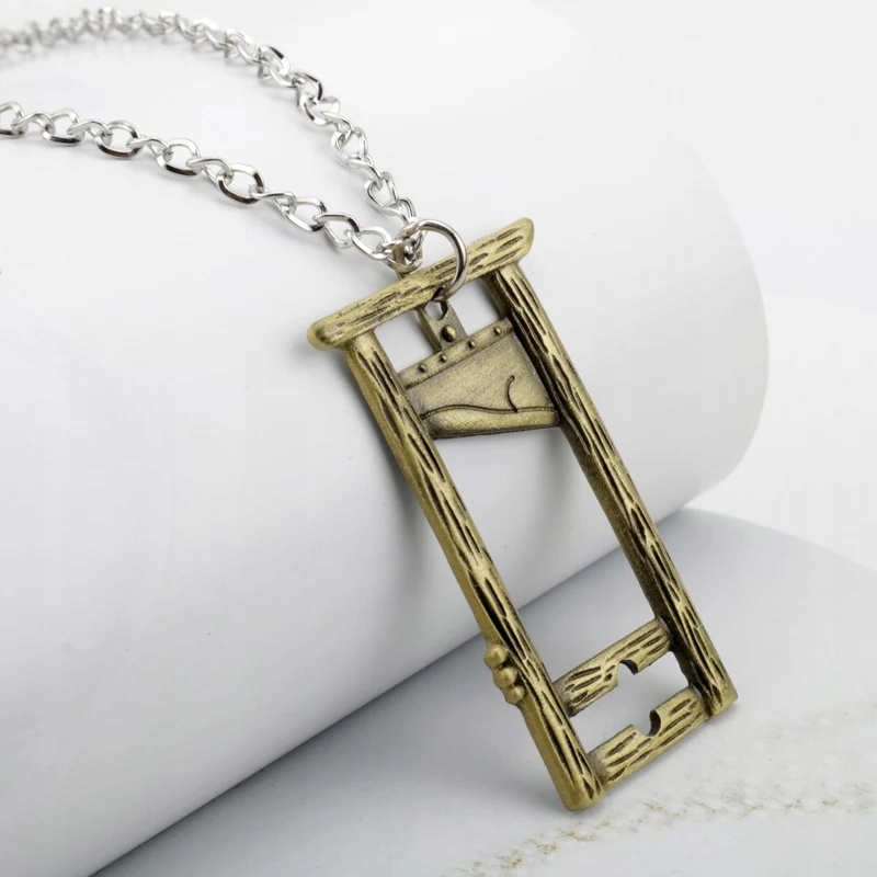 Wisiorek Gilotynka Ścięcie Stracenie Szafot Wyrok