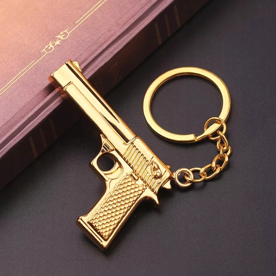 Breloczek Broń Pistol Colt 1911 Oficer GOLD 45 ACP