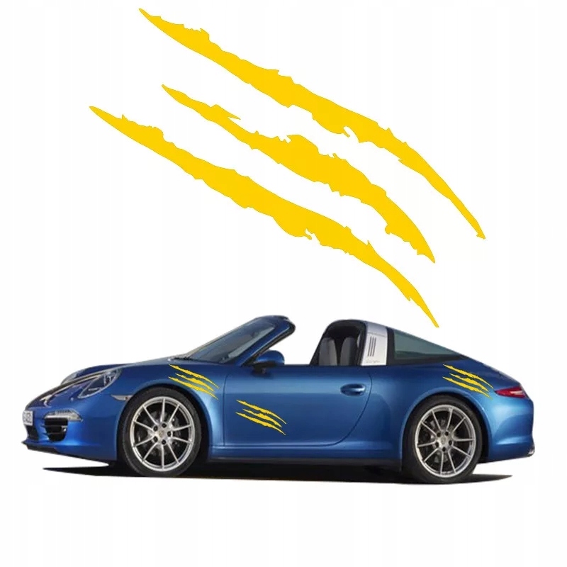 Naklejka samochód pazur scratch auto tunining uni