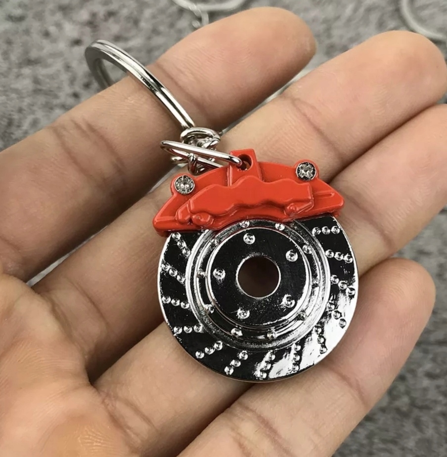 Breloczek Tarcza Hamulcowa Pomarańczowa Zacisk Hebel Auto Gadżet TUNING JDM