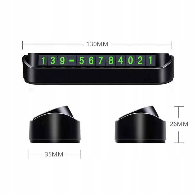 Tabliczka Parkingowa Informacyjna na Numer Telefonu Komórki Kierowcy Auta