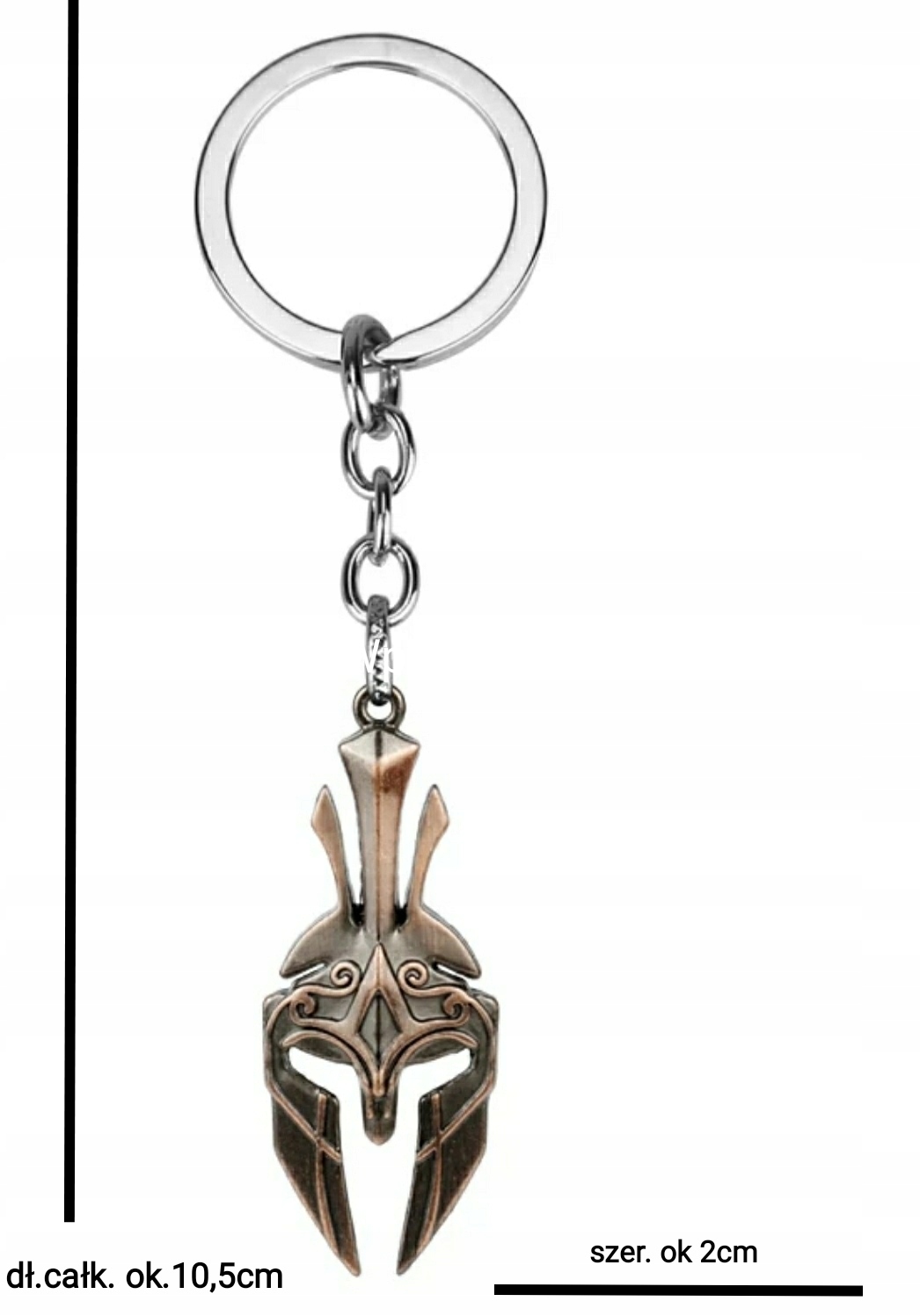 Brelok Breloczek Sparta 300 Gladiator Hełm Maska Leonidas Odwaga Honor War