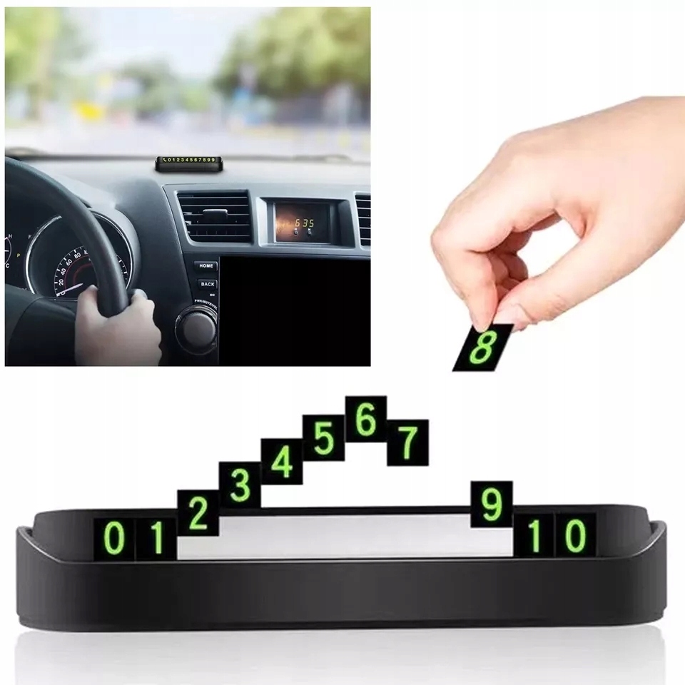 Tabliczka Parkingowa Informacyjna na Numer Telefonu Komórki Kierowcy Auta