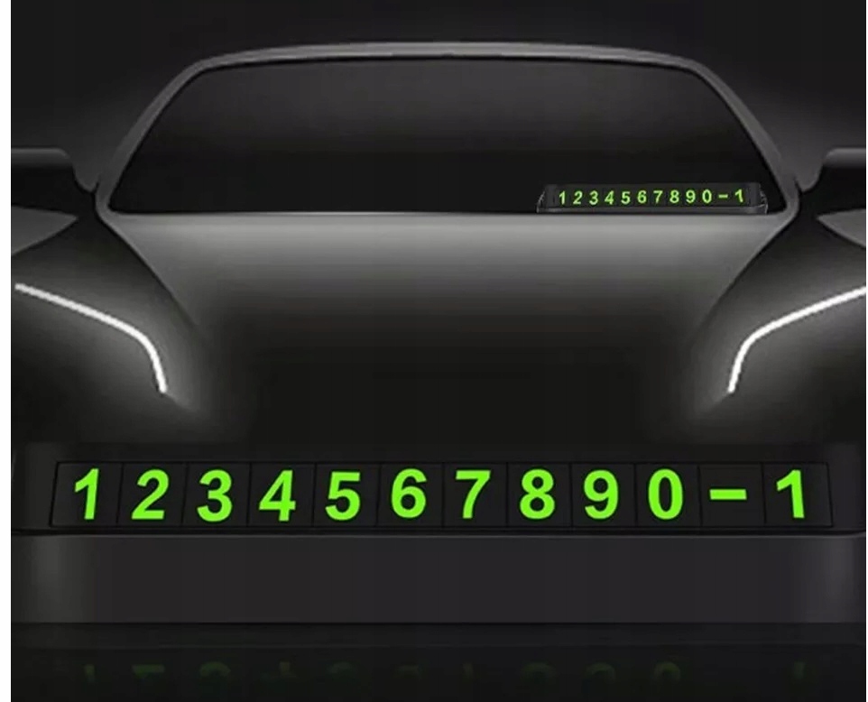 Tabliczka Parkingowa Informacyjna na Numer Telefonu Komórki Kierowcy Auta