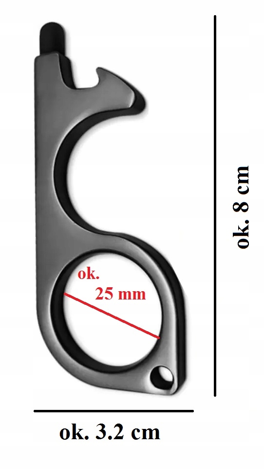Breloczek Antivirus Legionella Covid 19 Sterylne EDC Niezbędnik Survival