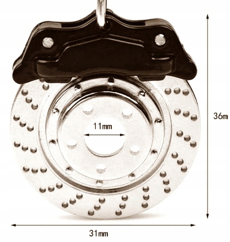 Tarcza heble zacisk klocki auto samochód breloczek