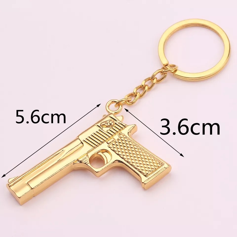 Breloczek Broń Pistol Colt 1911 Oficer GOLD 45 ACP