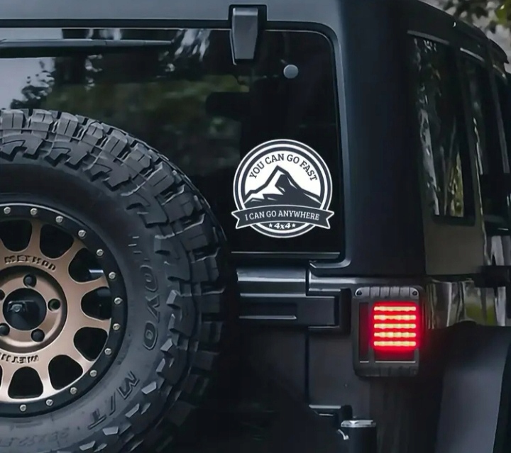 Naklejka Ty możesz jechać szybko, ja mogę wjechać wszędzie 4 x 4 Off Road!