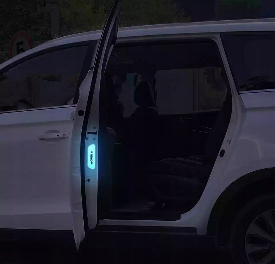 4 szt kpl odblask bezpieczeństwo ostrzegawczy OPEN