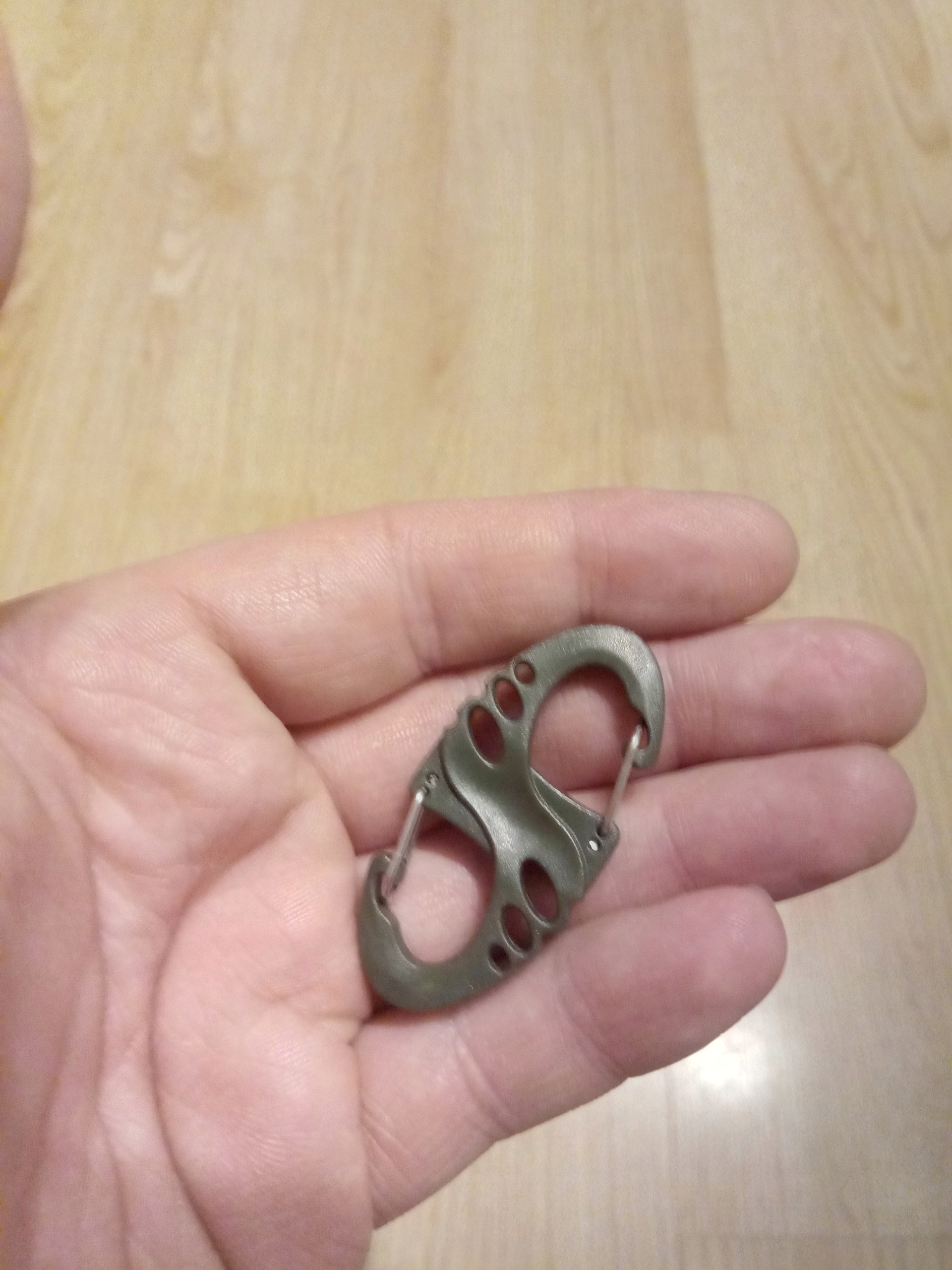 Mini karabińczyk klamra haczyk do kluczy plecak pasek taktyczny plastikowy