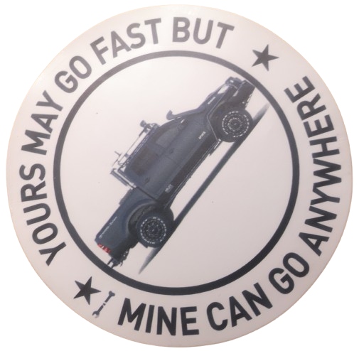 Wlepa You Can Go Fast But I Can Go Anywhere Toyota Hillux Off Road Górski