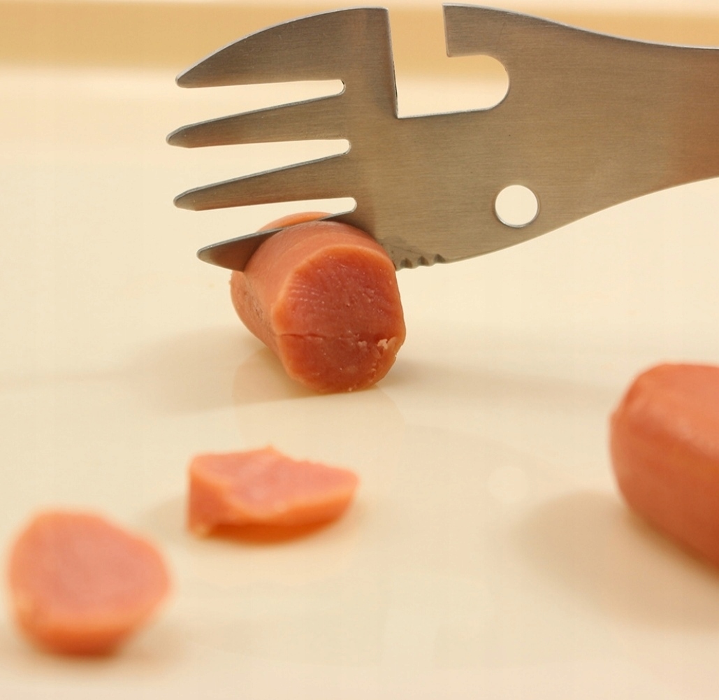 5 w 1 niezbędnik widelec łyżka wycieczka biwak edc