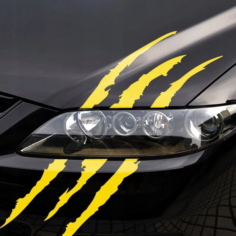 Naklejka samochód pazur scratch auto tunining uni