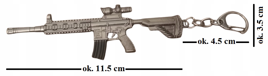 Breloczek PLAYERUNKNOWN'S BATTLEGROUNDS CS Karabin M416 Luneta Delta Force