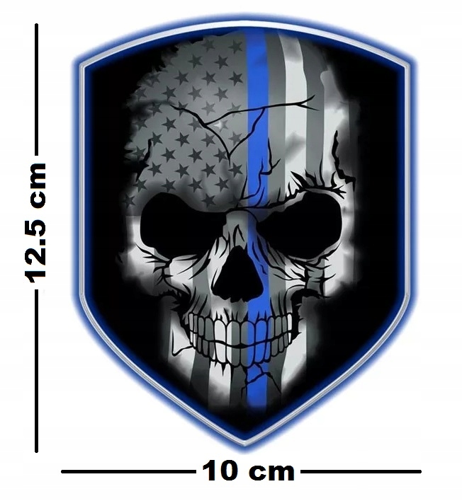Wlepa Shield Skull Niezależność Wolność Strażnik
