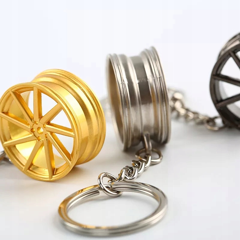 Brylok breloczek samochodowy Alufelga Srebrna NFS Alusy Chromowana Felga