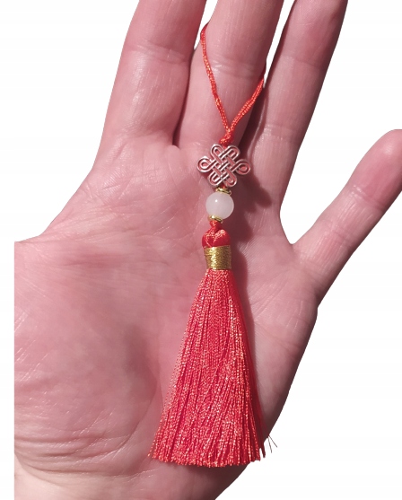Sznurek TALIZAM FENG SHUI Amulet Mini Brelok Do Kluczy na Szczęście Happy