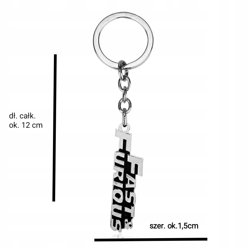 Brelok Szybcy i Wściekli Fast And Furious Speed Toretto Wyścigi Drag Logo