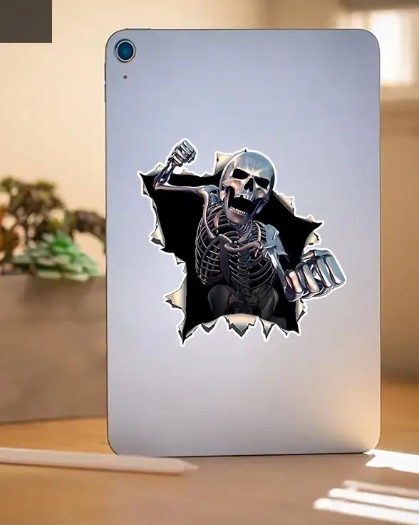 Naklejka Wlepa na Samochód Śmierć Kościotrup Na Auto Masz Problem? Tuning