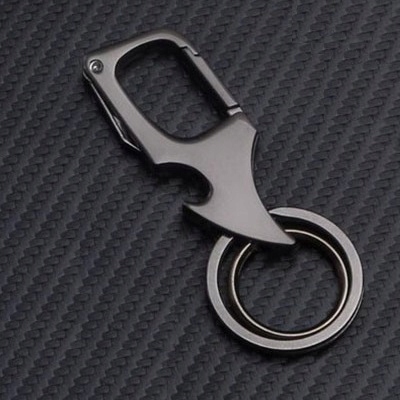 Karabińczyk do kluczy Breloczek Mini Nożyk EDC Otwieracz do butelek 2 kółka