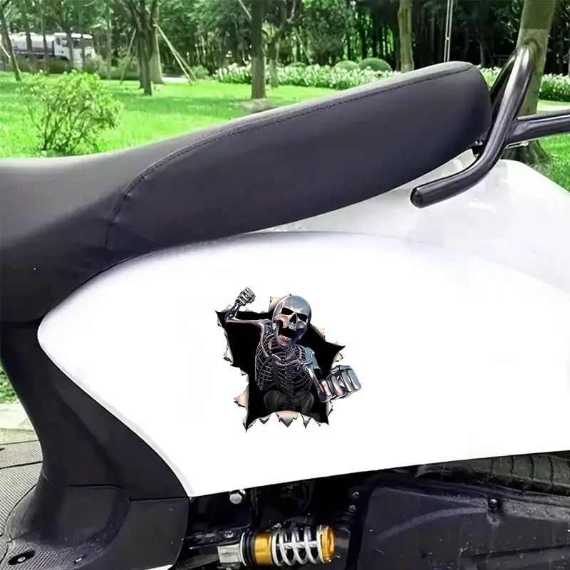 Naklejka Wlepa na Samochód Śmierć Kościotrup Na Auto Masz Problem? Tuning