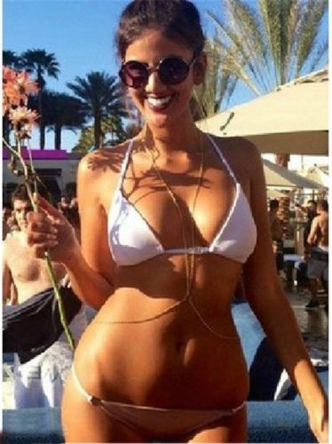 Biżuteria Łańcuszek BOHO do Stroju Kąpielowego Bikini dla Gwiazd Modny Gold