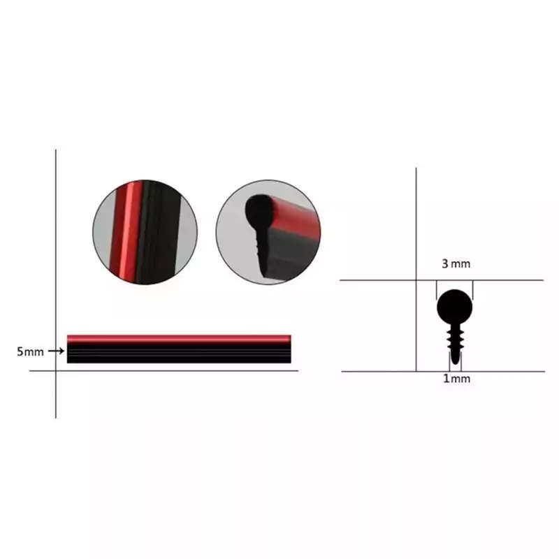 LISTWA TAŚMA OZDOBNA do auta Carbon styl Optyk a