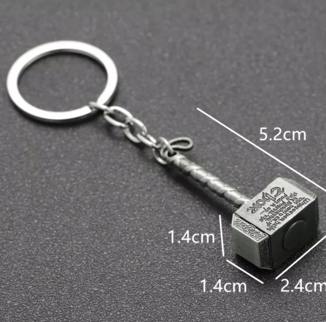 1 2371 Breloczek Młotek Thor 'a Asgard Srebrny Otwieracz