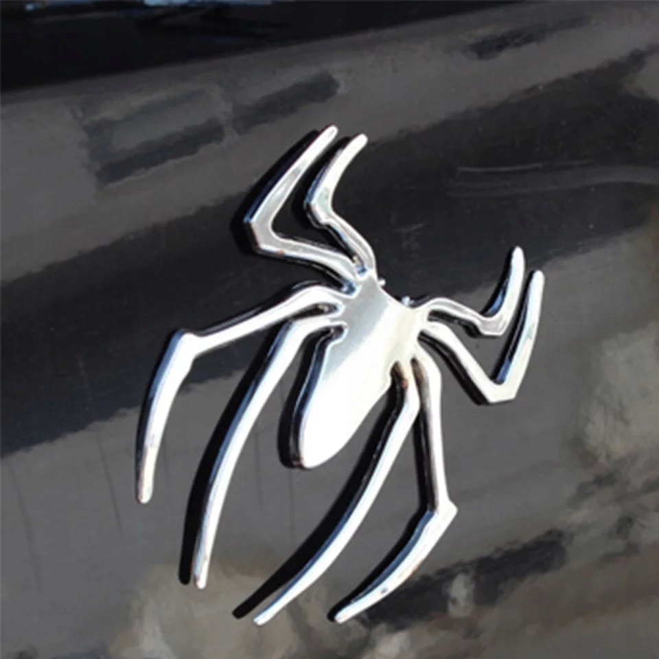 Emblemat 3D Spider Man Pająk Tuning Chrom Ozdoba do Auta na Deskę Znaczek