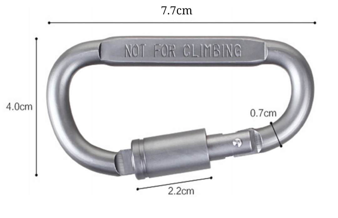 Karabińczyk karabinek zaczep szekla skobel D-RiNG