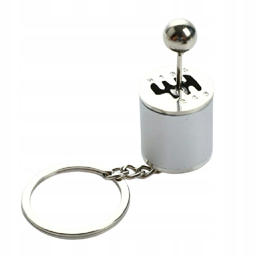 Breloczek do Klucz skrzynia biegów Shift Silver Drag Street Wyścig Samochód