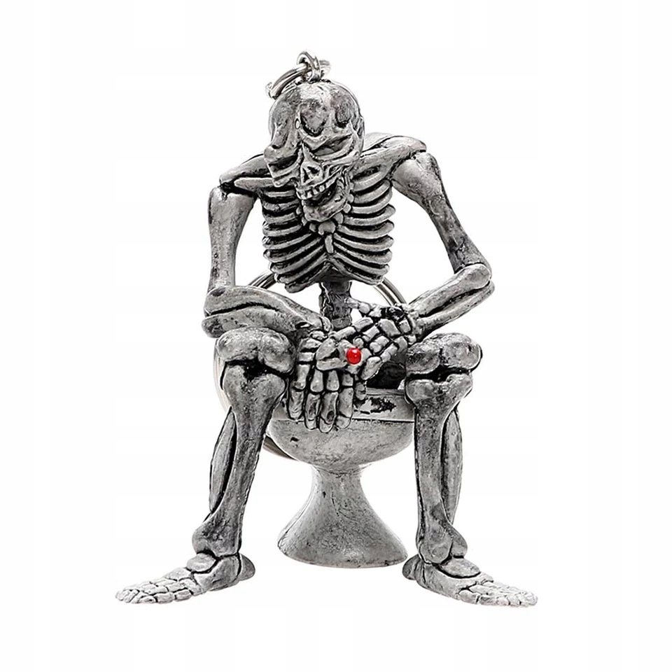 Breloczek NIe Pal Śmierć na Tronie Kościotrupek 3D Wucecik Kostucha Fajka