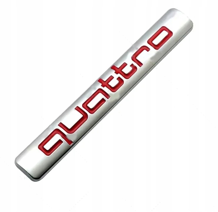 Emblemat Znaczek Napis Logo Quattro Audi Q3 Lifting Naklejka na Samochód 3D