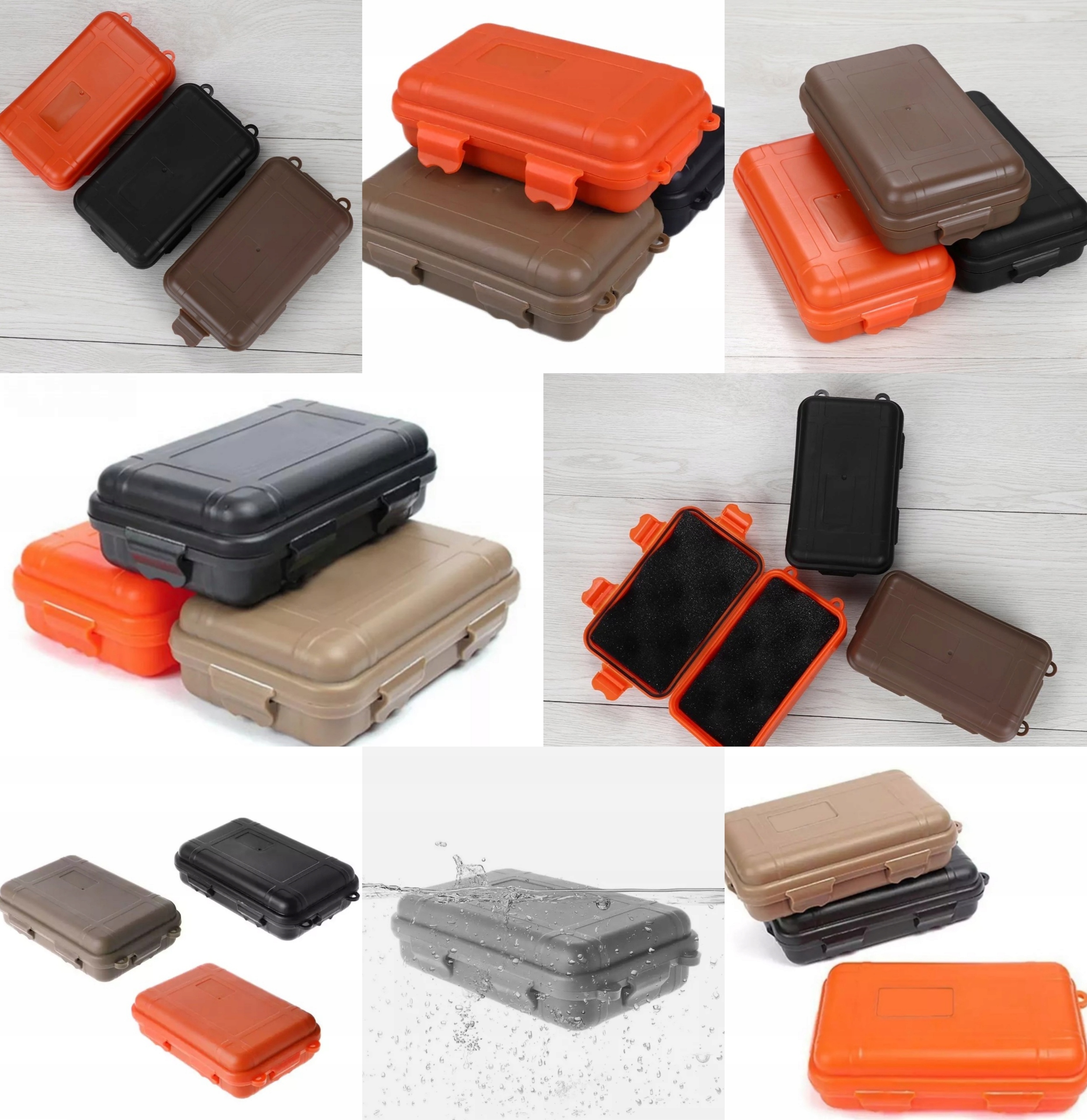 Hermetyczny Pojemnik Zasobnik Wodoodporne Pudełko Turystyczne Awaryjne EDC