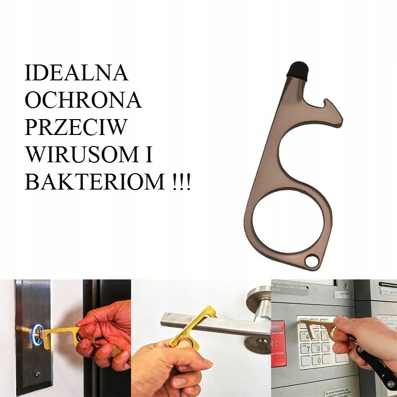 Breloczek Antivirus Legionella Covid 19 Sterylne EDC Niezbędnik Survival