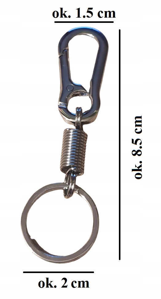 Mały Karabińczyk do kluczyków plecaka paska szekla survival edc gadżet hit