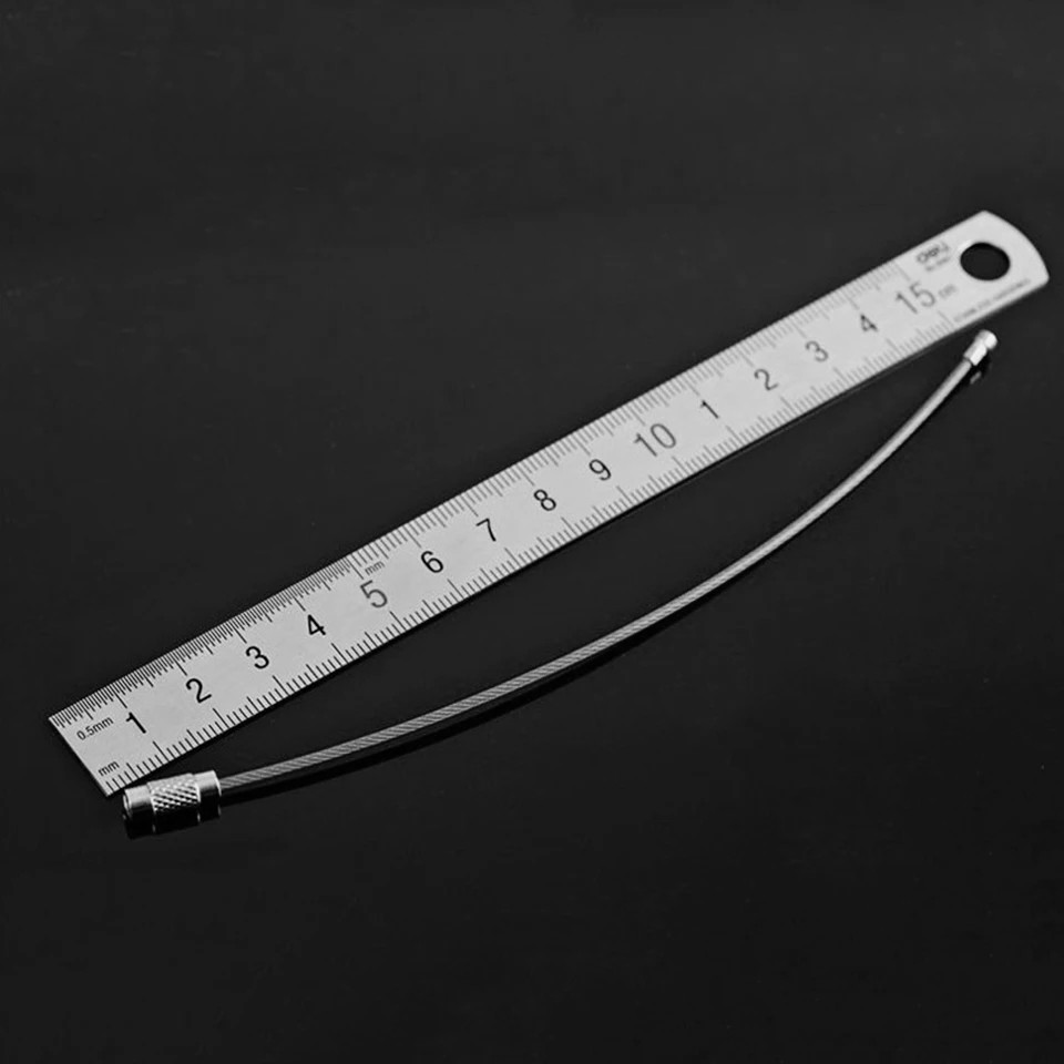 Brelok pętla do kluczy linka stalowa w pcv czarna Kółeczko na Gwint Gadżet