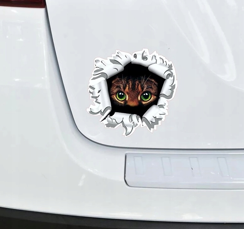 Wlepa Kocie Oczy Koteczek Słodziaczek Kicia Dziura