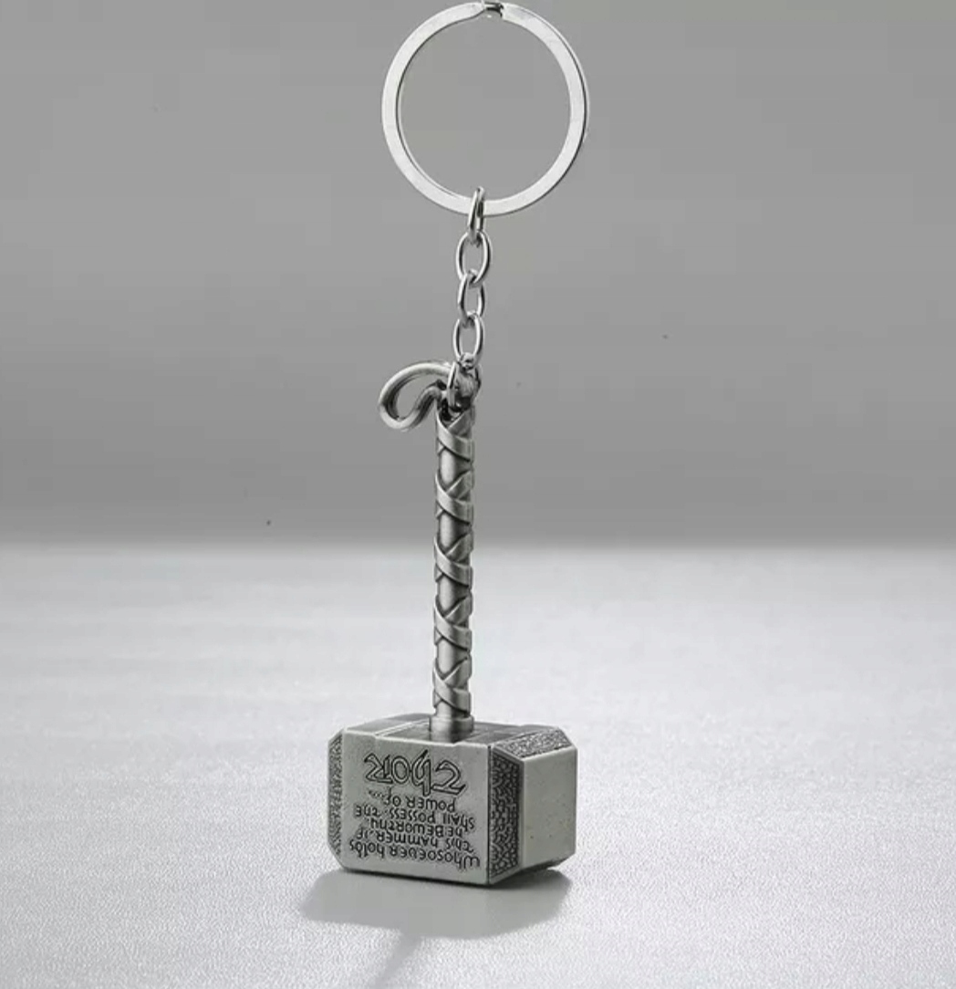 1 2371 Breloczek Młotek Thor 'a Asgard Srebrny Otwieracz